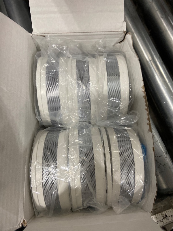 Photo 1 of 10-Year Battery Wireless Interconnected Smoke and Carbon Monoxide Detector, Smart Interlink Smoke CO Alarm with Digital Display, Fire and CO Combo Alarm for Home (6 Pack)