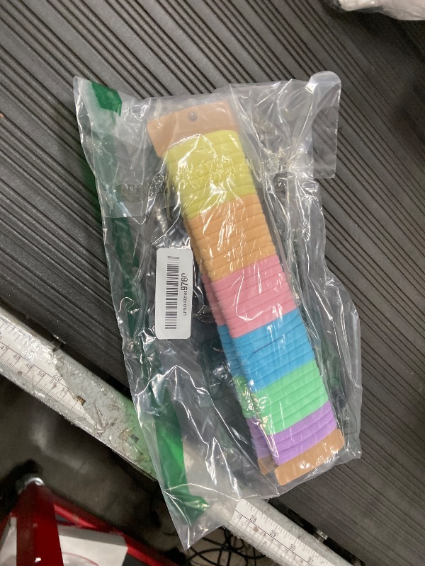 Photo 1 of 100 Pcs Thick Seamless Spring Hair Ties, Ponytail Holders Hair Accessories No Damage for Thick Hair Christmas Gift(Spring Colors)