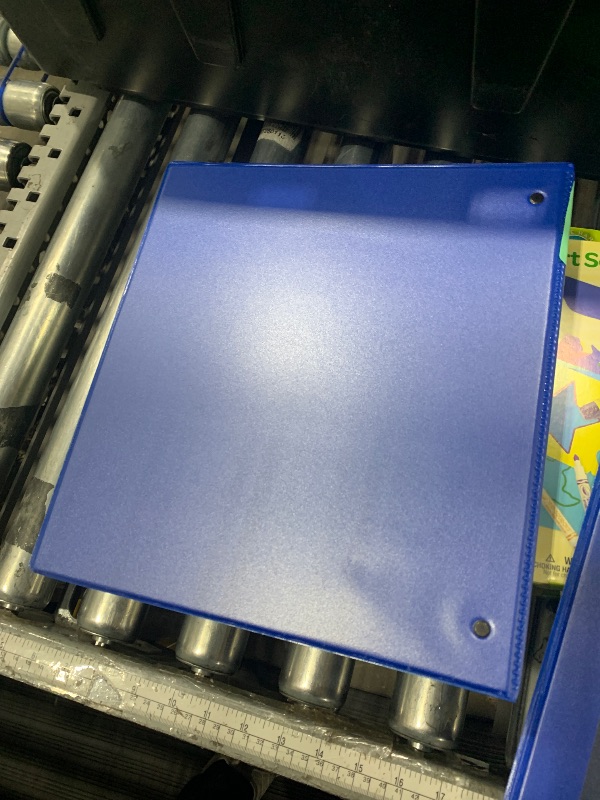 Photo 1 of 1” blue binder