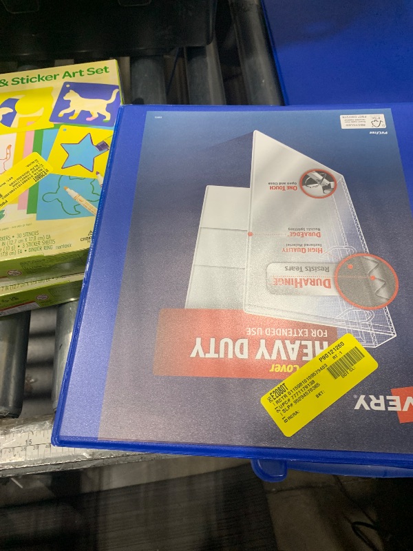 Photo 1 of 1" blue binder