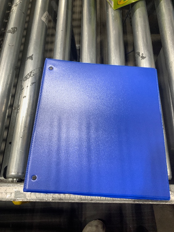 Photo 1 of 1" blue binder