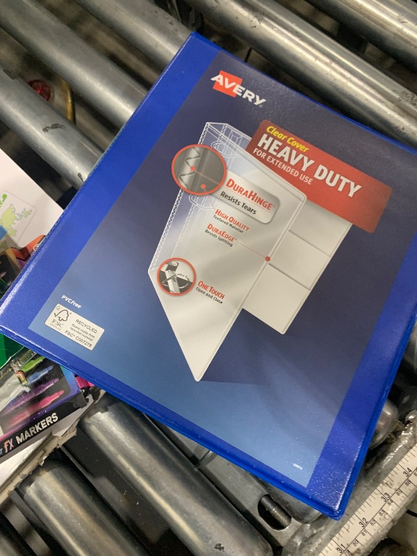 Photo 1 of 1" blue binder