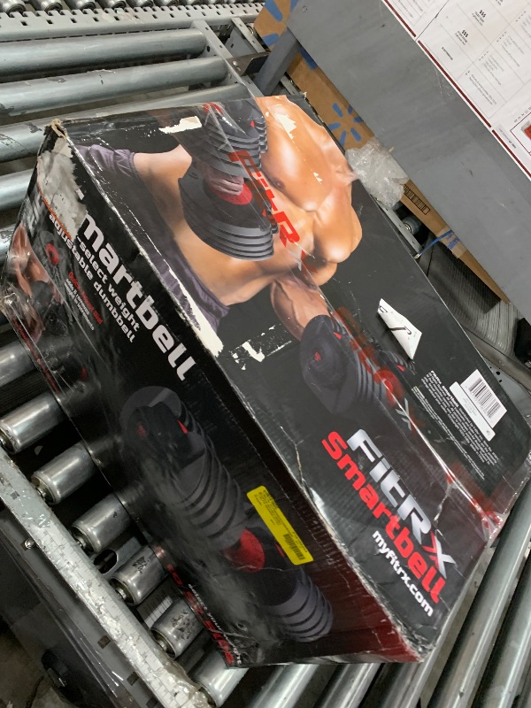 Photo 1 of ***ONLY 1!***
FitRx SmartRack and SmartBells Set, Dumbbell Weight Rack Stand with Two Quick-Select 5-52.5lbs Adjustable Dumbbells