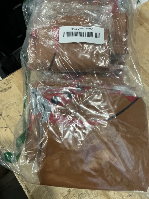 Photo 1 of 12PCS Inflatable Stick Horse,Blow Up Horse Head on Stick Pony Costume Western Cowboy Cowgirl Baby Shower Birthday Party Decorations Halloween Supplies Favors Props, 38 Inches (Brown)