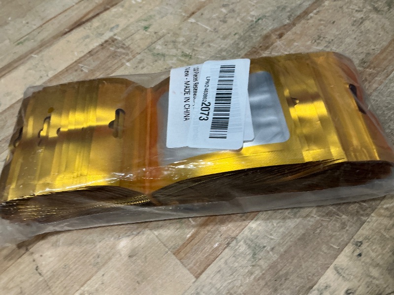 Photo 1 of Resealable Mylar Bags with Frosted Clear Window Smell Proof Packaging Bags Foil Pouch Zip Treat Bag for Food Self Sealing Storage Supplies (Golden, 2.75×3.93 inches)