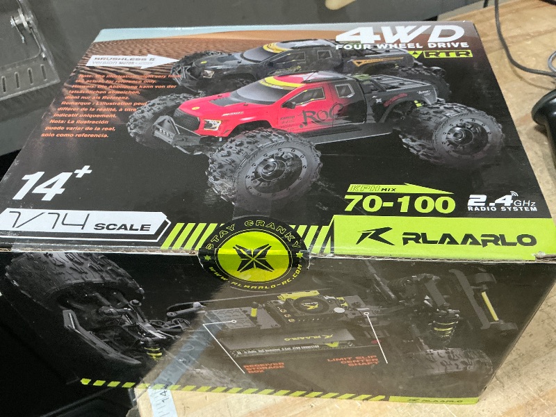 Photo 1 of ***************FOR PARTS ONLY- No battery and wheel is broken********
VIRCAS 1/14 Brushless RC Cars, Monster Truck, RC Truck, 50+ MPH, 4WD, Waterproof, Red, Ages 8+