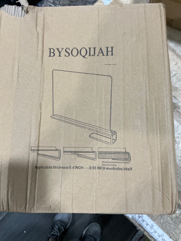 Photo 1 of Shelf Dividers, Adjustable Shelf Dividers for Closet Organization with Non-Slip Design, Clear Acrylic Shelf Dividers for Clothes, Handbags, Purses, Towels, Bookshelf in Home Organization