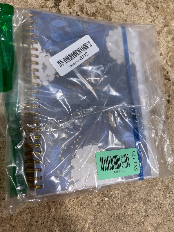 Photo 1 of 2026 Planner - Planner 2026 from January 2026 - December 2026, Weekly & Monthly Planner Spiral Bound with 12 Monthly Tabs, Inner Pocket, 6.4" x 8.5", Blue Flower