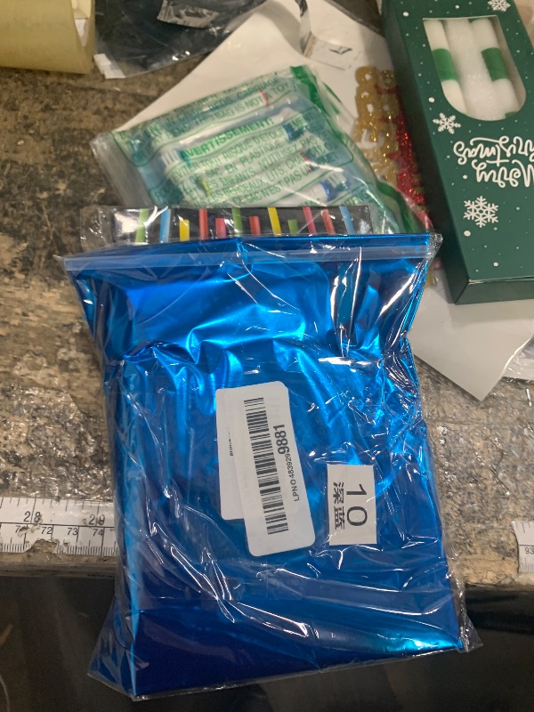 Photo 1 of 10 Balloon Number, Metallic Blue Number 10th Birthday Balloons 40 Inch, 10 Years Old Metallic Blue Birthday Decorations for Boys Girls, 10th Anniversary Decorations/Happy Birthday Cake Candles, Birthday Candle Fun Colorful Candle Holders Included, for Bir