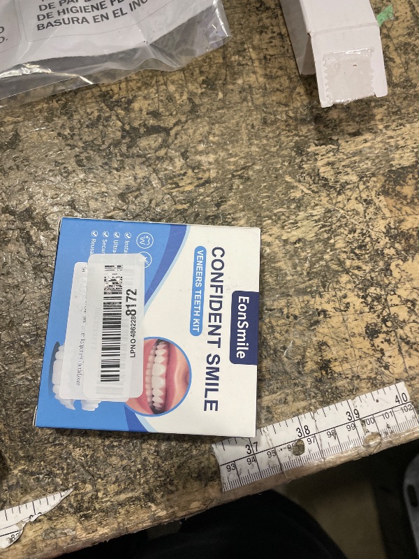 Photo 1 of Adjustable Fake Teeth Veneers Kit – Instant Smile Covers for Broken or Missing Teeth, Natural Fit Cosmetic Dental Veneers, Upper & Lower Temporary Tooth Cover Set