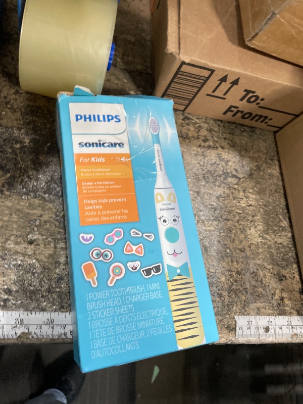 Photo 1 of **MISSING PARTS**  Philips Sonicare for Kids Design a Pet Edition, Corded Electric, HX3601