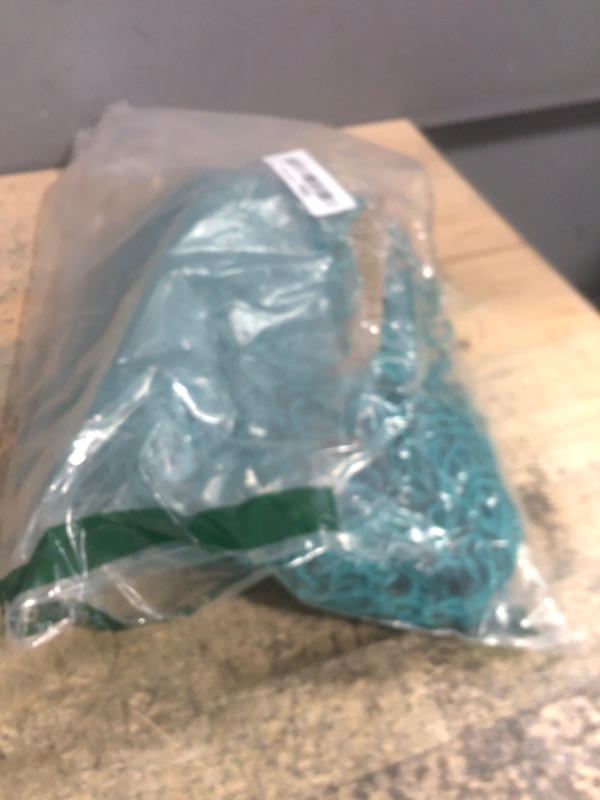 Photo 1 of 1 Pack Decorative Fishing Net, Patioland 5x10 ft Large Aqua Fish Net Decor for Wall, Photo Display, Nautical Mermaid Pirate Ocean Themed Beach Hawaii Under The Sea Party Decorations