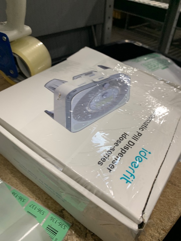 Photo 1 of 28-Day(1X) Automatic Pill Dispenser – One-Press Daily Dispense, Easy-to-Use Slide-Door Cup, Sound & Light Alerts, Moisture-Proof Dual Desiccants, Large Compartments for Tablets & Capsules