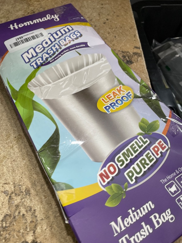 Photo 1 of 10 Gallon 60pcs Medium Clear Trash Bags Strong Clear Garbage Bags, Bathroom Trash Can Bin Liners, Plastic Bags for Office Home Kitchen, Waste Basket Liner, Fit 30 Liter, 10 Gal(10G60-Clear)