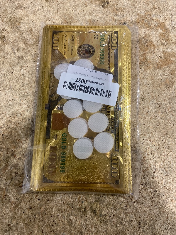 Photo 1 of 10 X $100 Dollar Bill Envelope Money Card Gift Gold Foil Plated Banknote Sleeve (Gold)