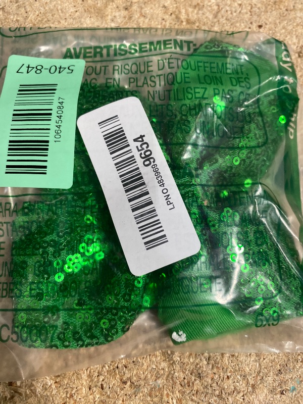 Photo 1 of  Green Hair Bows Clips Christmas 5 Inches Glitter Sequins Hair Bows Clips Ribbon Hairpin Cheer Alligator Clips Bows Hairpins Barrette for St. Patrick's Day Holiday Girls Women ( GREEN ONLY)