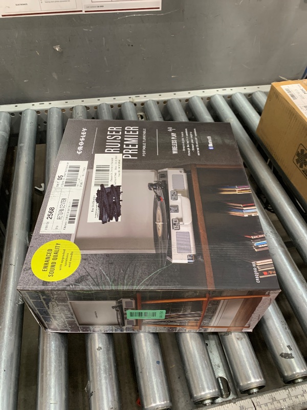 Photo 1 of ***missing power cord**Crosley CR8005F-TE Cruiser Plus Vintage 3-Speed Bluetooth in/Out Suitcase Vinyl Record Player Turntable, Taupe