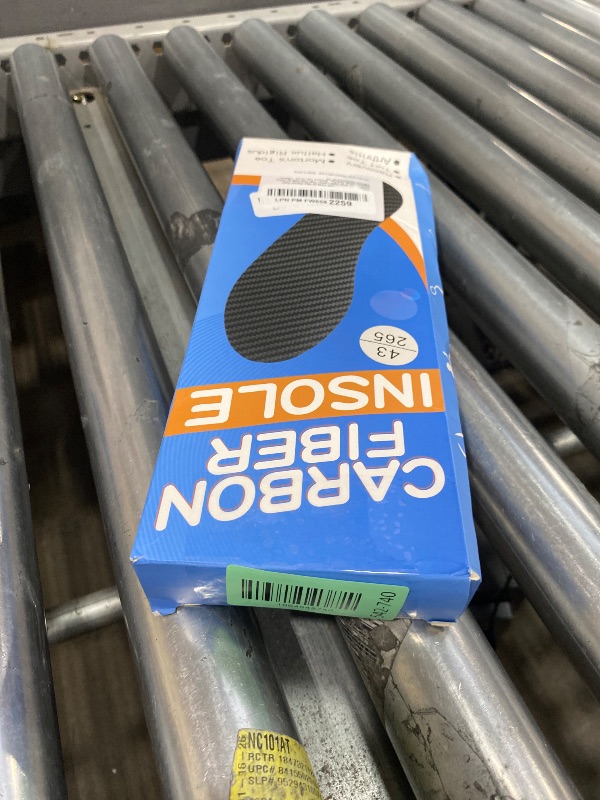 Photo 1 of 1 Pair Carbon Fiber Insole for Men Women Rigid Carbon Fiber Shoe Insert Carbon Fiber Foot Plate for Hallux Rigidus Limitus, Turf Toe?Morton's Toe (10.45” / 265mm - Men's 9 / Women's Size 10), Black