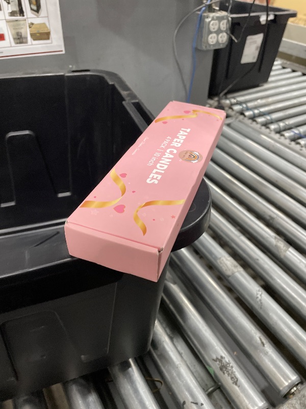 Photo 1 of 10 Inch Gradient-Pink Taper Candles, 4 Packs Unscented Candlesticks for Dinner, Wedding, Valentine’s Day and Home Decoration, Dripless and Smokeless, 8-10 Hours Burn