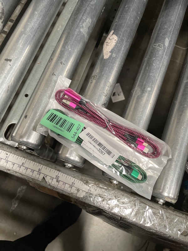 Photo 1 of [2-in-1|4FT] USB to Lightning & Type C Charging Cable, 2Pack Braided Multiple Charger Cord Fast Charging Wire for iPhone 17/16/15/14/13/12/11 Pro Max, XR/8 Plus, iPad Air/Mini, Samsung Galaxy, Pixel