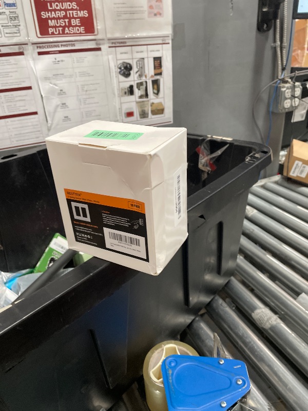 Photo 1 of [10 Pack] BESTTEN Decorator Wall Plate, 2 Gang Standard Size Outlet Cover for GFCI and USB Receptacles, H4.53” x W4.57”, Unbreakable Polycarbonate Material, UL Listed, White