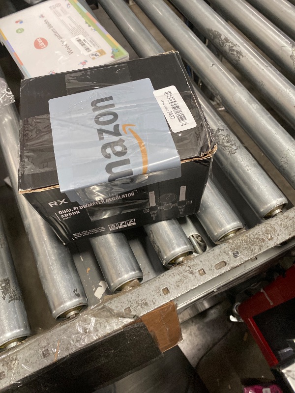 Photo 1 of ***MISSING HARDWARE***RX WELD Dual Output Argon Regulator Flow Meter Mig Tig 0-60CFH CGA580 Inlet 5/"8 UNF-18RH Outlet