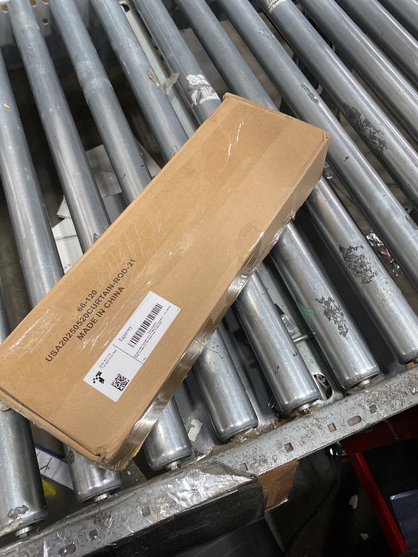 Photo 1 of ( 1 missing ball)_Curtain Rods For Windows 66 to 120 Inches, 1 Inch Heavy-Duty Adjustable Decorative Curtain Rods With Branches Leaves Hollow Finials For Bedrooms and Living Rooms In Farmhouses. Brown