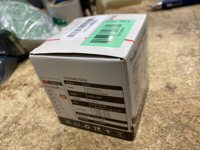 Photo 1 of **Only 3** MorningLight A15 Ceiling Fan Light Bulb 60 Watt Equivalent, 6.5W Dimmable LED Light Bulbs, 2700K Warm White, E26 Base, 4 Pack A15 LED Light Bulbs 60W for Pendant, Hallway Fixtures, 600LM