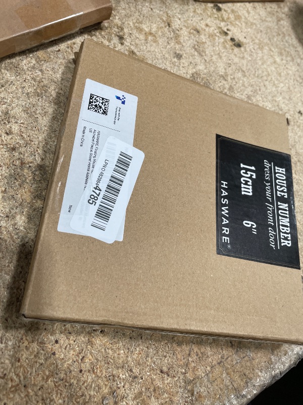 Photo 1 of HASWARE Floating House Number 6 inch Stylish Door Numbers Alphabet Plaque Street Home Address Numerals (Golden, 9)