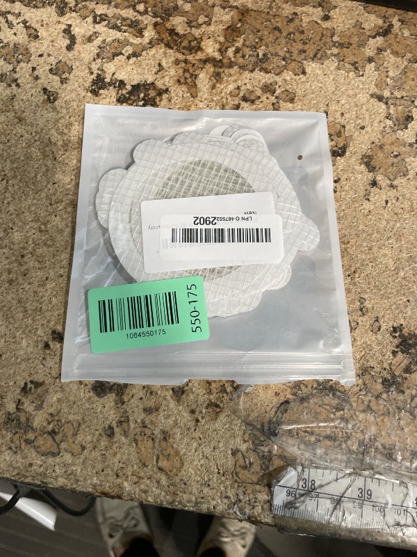 Photo 1 of 25 PCS Disposable Shower Drain Hair Catcher 3.54 Inches Round Drain Hair Catcher Stickers for Bath & Kitchen - Hair Catcher Shower Drain Cover for Human & Pet Hair - Mesh for Bathtub & Laundry