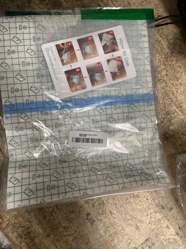 Photo 1 of 10"x12" Waterproof Shower Cover Incision Bandages for Large Wound with No Glue On The Center Adhesive Transparent Shower Protector Post Surgical Water Barrier Guard Pack of 7