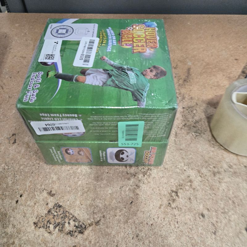 Photo 1 of 2 Pack Hover Soccer Ball with 8 Pcs Batteries, Air Floating Soccer Toy with LED Lights and Foam Bumper, Indoor Games for Kids 4-8-12, Toys Gifts for 3 4 5 6 7 8 9 Year Old Boys Girls