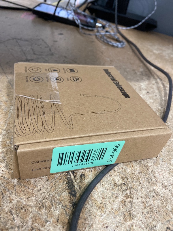 Photo 1 of [Dual-Lens] Endoscope Camera with Light, 1920P HD Borescope with 8+1 Adjustable LED Lights, IP67 Waterproof 16.5FT Semi-Rigid Snake Cord Inspection Camera for iPhone, iPad and Android Phone (Type C)