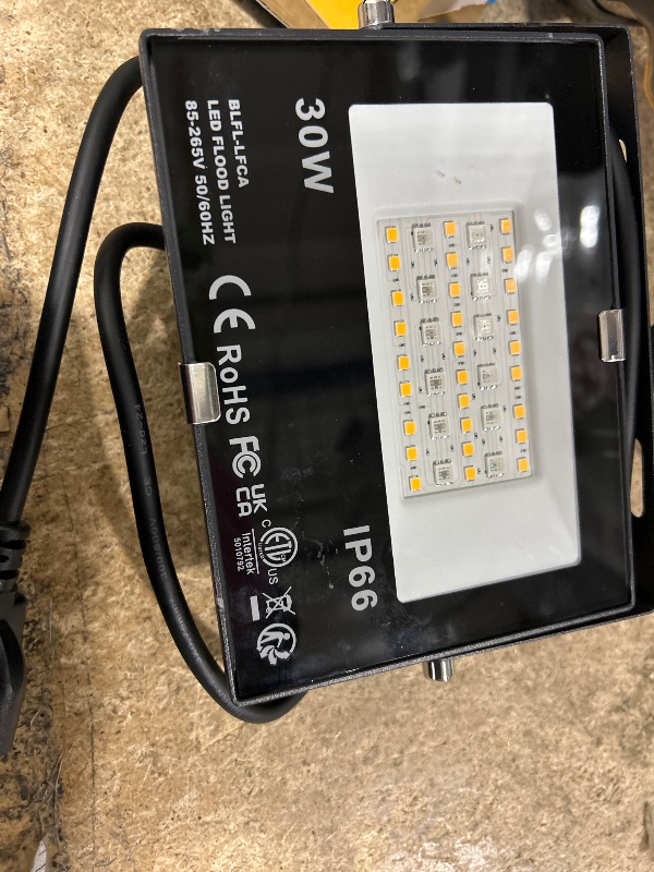 Photo 1 of ( 1 pack only )Led Flood Light 30W, 300W Equivalent 3000 LM Outdoor Color Changing Led Stage Landscape Lights, Bluetooth RGBW Smart Floodlights 2700K & 16 Million Colors&Timing& Music Sync, IP66?US 3-Plug (1 Pack)