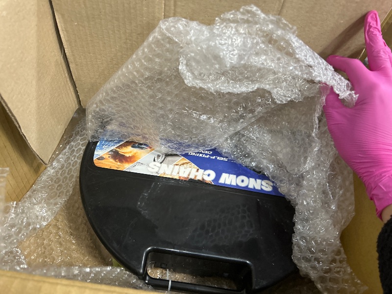 Photo 1 of (unkown model view images) Snow-Chains Auto Fixing 1 Min Quick Fit Easy Installation Tire-Chains, Portable Reusable Universal Emergency Tire Traction Chain for Passenger Car, Pickup Trucks and SUV - Set of 2 (HKN-140)