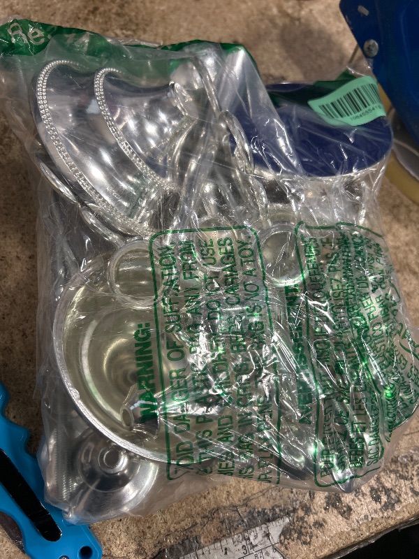 Photo 1 of (Parts/ unknown missing )Dandat 3 Pcs 3 Arm Metal Candelabra Candlestick Holders Tall Candlestick Holders Gothic Candle Holder for Home Wedding Church Christmas Party(Classic,10.24 Inch,Silver)