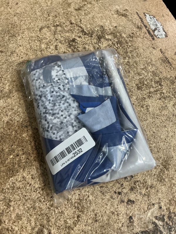 Photo 1 of 12th Birthday Backdrop Banner, Navy Blue Silver Official Pre-Teen 12th Birthday Photography Background, 12 Years Old Boys Birthday Party Backdrop Poster Fabric 6x4ft