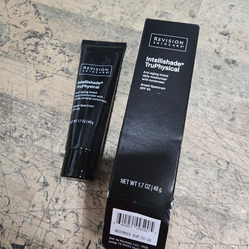 Photo 1 of **Expired** Revision Skincare Intellishade® TruPhysical SPF 45, 100% Mineral Sunscreen for Face, Anti-Aging Moisturizer with SPF and Vitamin C, Tinted Sunscreen for Sensitive Skin, 1.7 oz