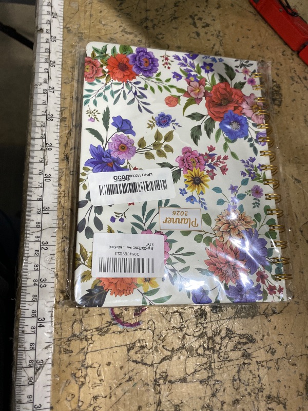 Photo 1 of 2026 Planner, Weekly and Monthly Planner,Jan.2026-Dec.2026 Calendar Planner for Women, AIMPEAK Hard Cover Planner with Monthly Tabs,Inner Pocket, White Floral, 8.5"x6"