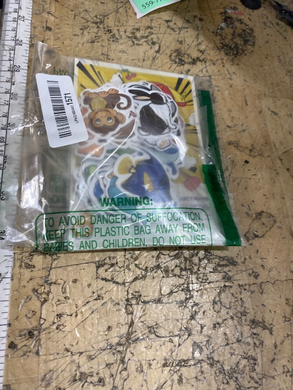 Photo 1 of 100 Pcs Animal Stickers for Kids, Cute Water Bottle Stickers for Kids Waterproof, Vinyl Laptop Kid Sticker Pack, Kid Classroom Prizes for Elementary Students