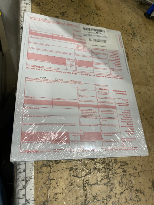 Photo 1 of 1099 Misc Forms 2025 Lazer 4 Part Tax Forms Kit for 10 Vendors - Value Pack for Business Designed for QuickBooks and Accounting Software - Made in The USA - 10-Pack