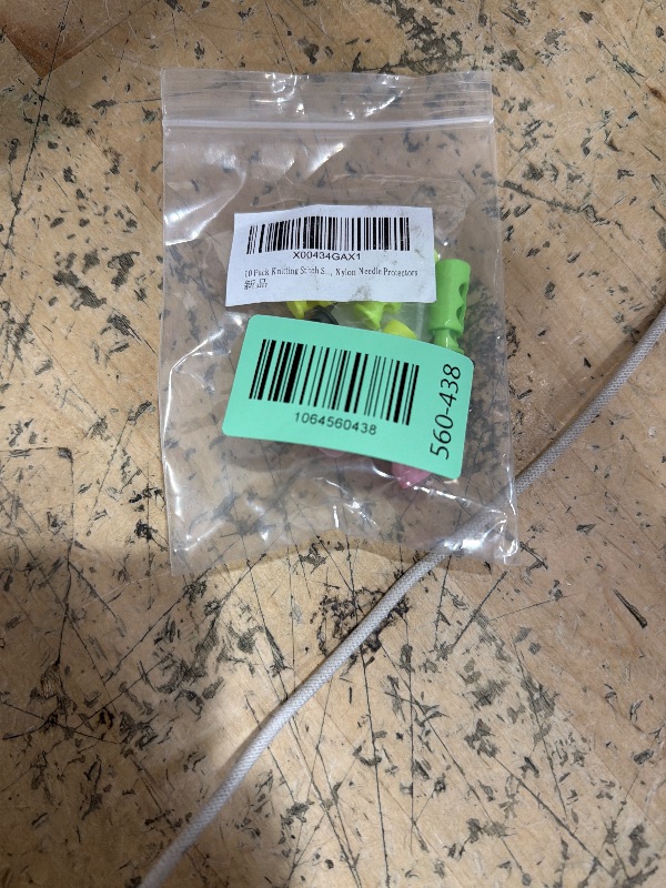 Photo 1 of 10 Pack Knitting Stitch Stoppers - Spring Needle Point Protectors, Nylon Needle Protectors