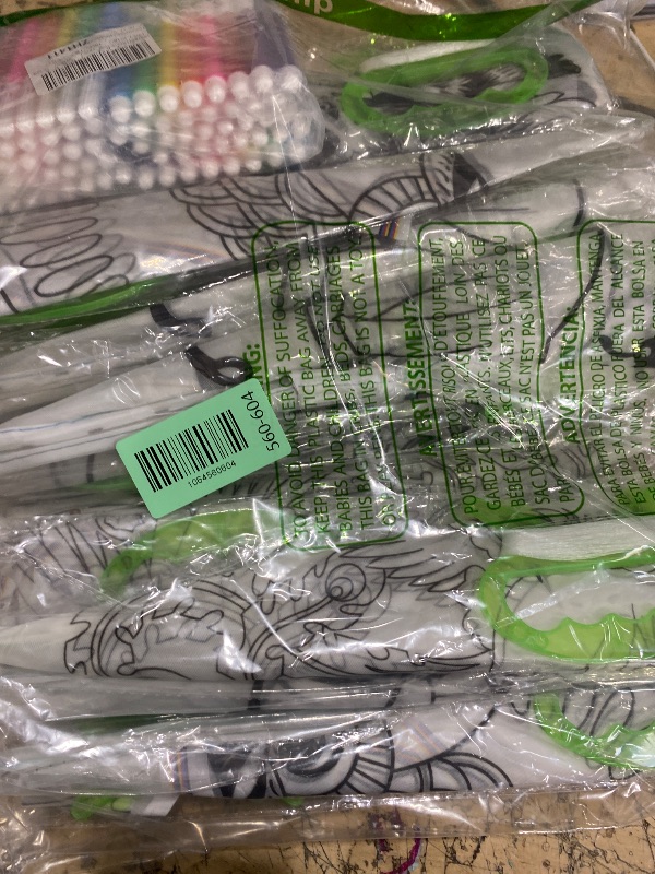 Photo 1 of 20 PCS DIY Color Filled Kite for Kids Kite Making Kit Bulk, Painting Kites, Decorating Coloring Kite Party Pack, Extremely Easy to Fly Kite for Beginner with 10 Painting Pens for Outdoor Activities