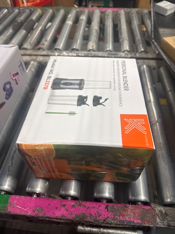 Photo 1 of ***POSSIBLE MISSING PARTS, FINAL SALE***KOIOS Smoothie Blender, 900W Personal Blender for Shakes and Smoothies for Kitchen with 2 Portable Cups 22oz, Single Serve Smoothies Maker Mixer for Juices, Nutritious Recipe, Grey Blue***POSSIBLE MISSING PARTS, FIN