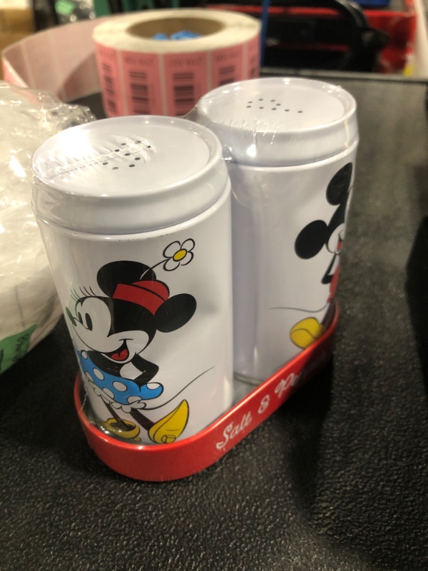Photo 1 of ** SOLD AS IS NO REFUND/RETURN** SEE COMMENTS!
Mickey and Minnie Mouse Salt and Pepper Shaker Set - Mickey and Minnie Kitchen Accessories Bundle Includes a Bookmark | Disney Kitchen Decor