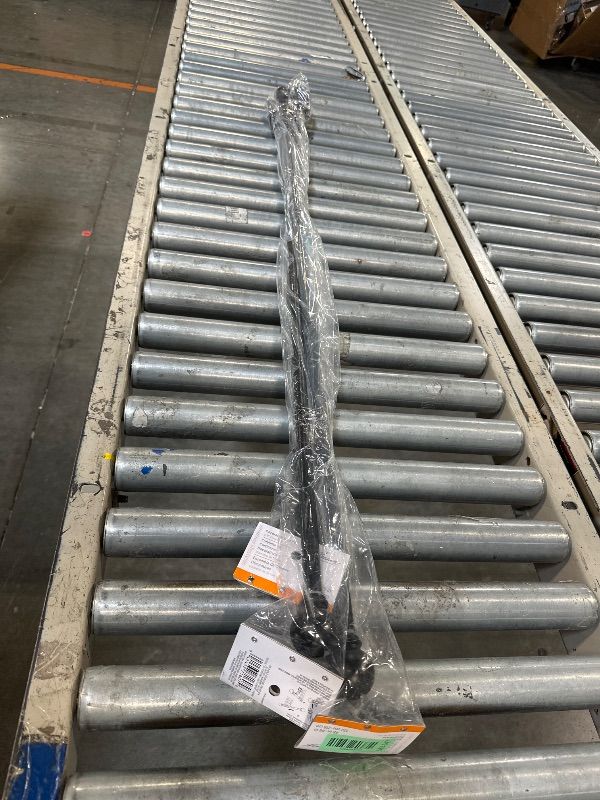 Photo 1 of  4 RODS - Kenney Chelsea Ball End Window Curtain Rod - Adjustable for Windows 48 to 86 Inches, Extendable Set, Black