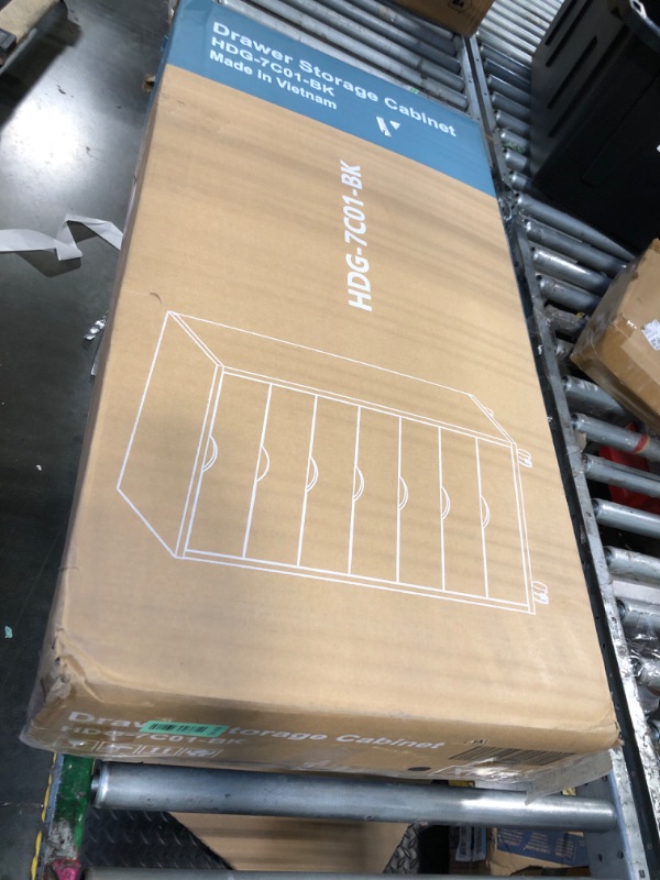 Photo 1 of ***it doesn't have the screws***
OLIXIS 7 Drawer Mobile File Cabinet Under Desk Storage Organization with Wheels Vertical Filing Chest Rolling Wood Small Desk Printer Stand for Home Office, 15.75"D x 18.74"W x 34.25"H, Black