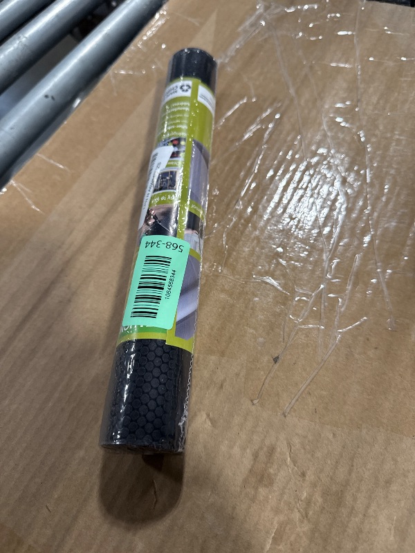 Photo 1 of ** FACTORY SEALED ** Shelf Liners for Kitchen Cabinets Non Adhesive Drawer Liner for Bathroom Waterproof Refrigerator Liners for Shelves Fridge Plastic Mats Cabinet Cupboard Liner Black 11.8 x 59 Inches