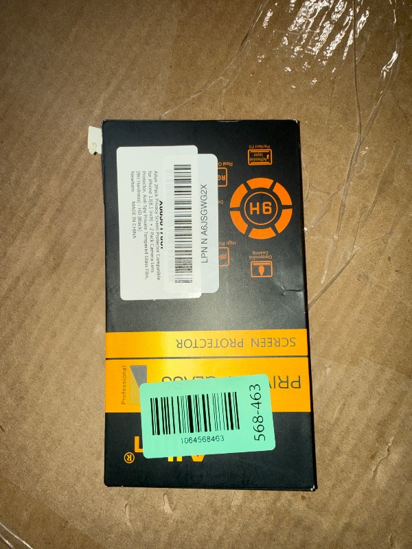 Photo 1 of ** SOLD AS IS NO RETURN/REFUNDS**
Ailun 2Pack Privacy Screen Protector for iPhone 13 [6.1 inch] + 2 Pack Camera Lens Protector, Anti Spy Private Tempered Glass Film,[9H Hardness] - HD