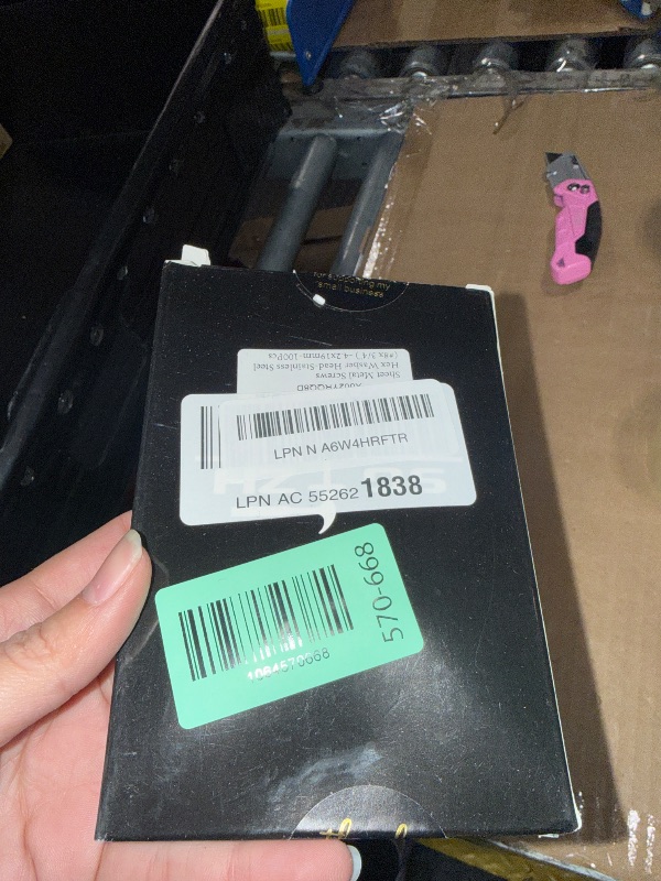 View 2 of #8 x 3/4" Sheet Metal Screws 100PCS 410 Stainless Steel Hex Washer Head Fast Self Tapping Screws by SG TZH